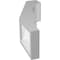 Ekena Millwork 3 1/2-in. W x 6-in. D x 14-in. H Balboa Architectural Grade PVC Knee Brace BRCP035X06X14BOA - alternate 4